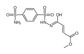 methyl 4-oxo-4-[2-(4-sulfamoylphenyl)sulfonylhydrazinyl]but-2-enoate结构式