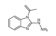 2H-Benzimidazol-2-one,1,3-dihydro-1-(1-methylethenyl)-,hydrazone(9CI) structure