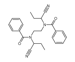 2,2'-(1,2-Ethanediyl(N,N'-dibenzoyl)diimino)bis-butanenitrile结构式