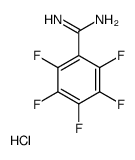 2,3,4,5,6-Pentafluoro-benzamidine hydrochloride结构式