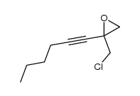 2-(chloromethyl)-2-(hex-1-yn-1-yl)oxirane结构式