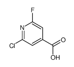 2-chloro-6-fluoropyridine-4-carboxylic acid Structure