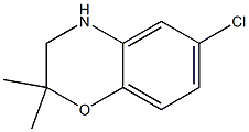6-氯-2,2-二甲基-3,4-二氢-2H-苯并[b] [1,4]恶嗪结构式