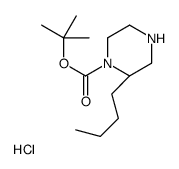 tert-butyl (2S)-2-butylpiperazine-1-carboxylate,hydrochloride Structure