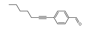 4-hept-1-ynyl-benzaldehyde结构式