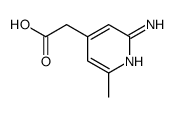 2-(2-amino-6-methylpyridin-4-yl)acetic acid Structure