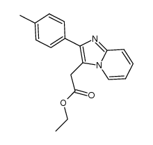 ethyl 2-(2-p-tolylimidazo[1,2-a]pyridin-3-yl)acetate Structure