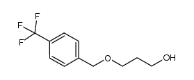 3-((4-(trifluoromethyl)benzyl)oxy)propan-1-ol结构式
