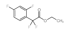 2-(2,4-二氟苯基)-2,2-二氟乙酸乙酯结构式