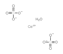 Sulfuricacid, cerium salt, hydrate (9CI) structure