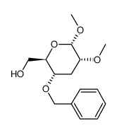 .alpha.-D-ribo-Hexopyranoside, methyl 3-deoxy-2-O-methyl-4-O-(phenylmethyl)-结构式