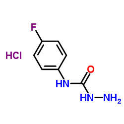 N-(4-Fluorophenyl)hydrazinecarboxamide hydrochloride (1:1)结构式