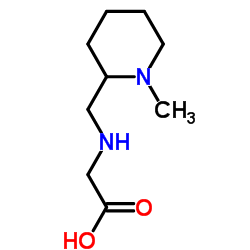 [(1-Methyl-piperidin-2-ylmethyl)-amino]-acetic acid结构式