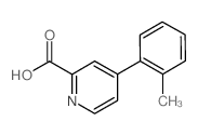 4-(2-Methylphenyl)pyridine-2-carboxylic acid Structure