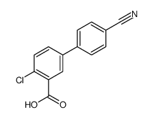 2-chloro-5-(4-cyanophenyl)benzoic acid Structure