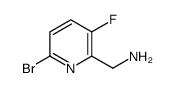 1-(6-Bromo-3-fluoro-2-pyridinyl)methanamine结构式