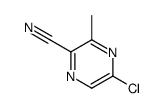 5-chloro-3-methylpyrazine-2-carbonitrile structure