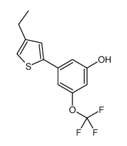 3-(4-ethylthiophen-2-yl)-5-(trifluoromethoxy)phenol结构式