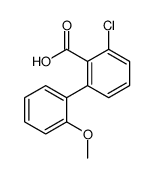 2-chloro-6-(2-methoxyphenyl)benzoic acid Structure