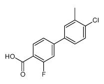 4-(4-chloro-3-methylphenyl)-2-fluorobenzoic acid结构式
