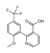 2-[2-methoxy-5-(trifluoromethyl)phenyl]pyridine-3-carboxylic acid Structure