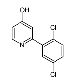 2-(2,5-dichlorophenyl)-1H-pyridin-4-one结构式