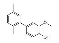 4-(2,5-dimethylphenyl)-2-methoxyphenol结构式