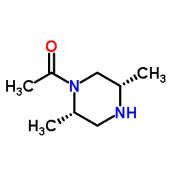 1-((2S,5S)-2,5-dimethylpiperazin-1-yl)ethanone Structure
