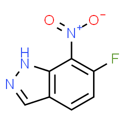 6-Fluoro-7-nitro-1H-indazole Structure