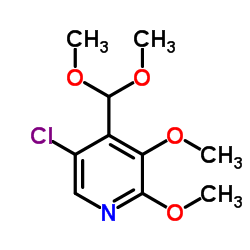 5-Chloro-4-(dimethoxymethyl)-2,3-dimethoxypyridine Structure