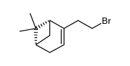 (-)-(1R)-6,6-dimethylbicyclo[3.1.1]hept-2-ene-2-ethyl bromide Structure