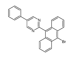 2-(10-bromoanthracen-9-yl)-5-phenylpyrimidine结构式