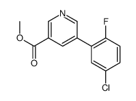 methyl 5-(5-chloro-2-fluorophenyl)pyridine-3-carboxylate结构式