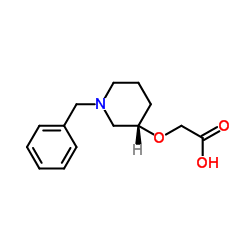 {[(3S)-1-Benzyl-3-piperidinyl]oxy}acetic acid结构式