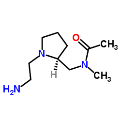 N-{[(2S)-1-(2-Aminoethyl)-2-pyrrolidinyl]methyl}-N-methylacetamide Structure