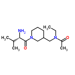 N-Ethyl-N-{[1-(L-valyl)-3-piperidinyl]methyl}acetamide结构式