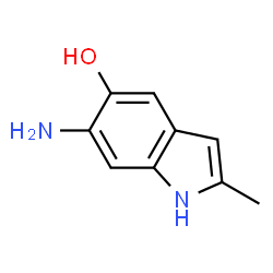 1H-Indol-5-ol,6-amino-2-methyl-结构式