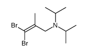 3,3-dibromo-N,N-diisopropyl-2-methylprop-2-en-1-amine Structure