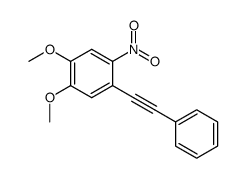 1,2-dimethoxy-4-nitro-5-(phenylethynyl)benzene Structure
