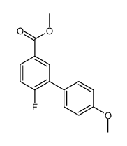 METHYL 6-FLUORO-4'-METHOXY-[1,1'-BIPHENYL]-3-CARBOXYLATE structure