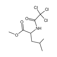 Methyl N-(trichloroacetyl)-2-amino-4-methylpentanoate结构式