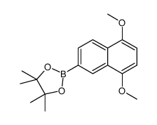 2-(5,8-dimethoxynaphthalen-2-yl)-4,4,5,5-tetramethyl-1,3,2-dioxaborolane结构式