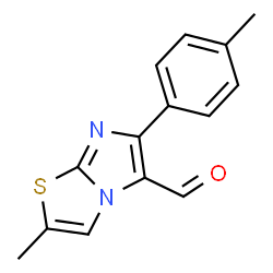 2-METHYL-6-(4-METHYLPHENYL)IMIDAZO[2,1-B]THIAZOLE-5-CARBOXALDEHYDE结构式