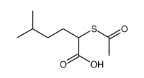 2-acetylsulfanyl-5-methylhexanoic acid结构式