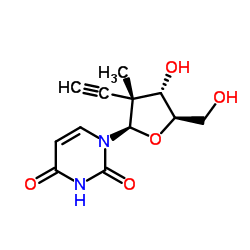 2'-Deoxy-2'-ethynyl-2'-methyluridine结构式