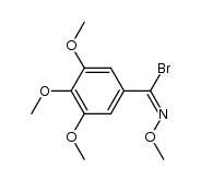 (E)-N,3,4,5-tetramethoxybenzenecarboximidoyl bromide Structure