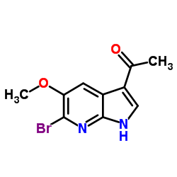 1-(6-Bromo-5-methoxy-1H-pyrrolo[2,3-b]pyridin-3-yl)ethanone Structure