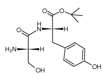 (S)-tert-butyl 2-((S)-2-amino-3-hydroxypropanamido)-3-(4-hydroxyphenyl)propanoate Structure