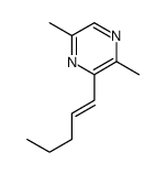 Pyrazine, 2,5-dimethyl-3-(1-pentenyl)-, (E)- (9CI) Structure