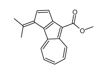 methyl 3-isopropylidene-3H-cyclopentazulene-9-carboxylate Structure